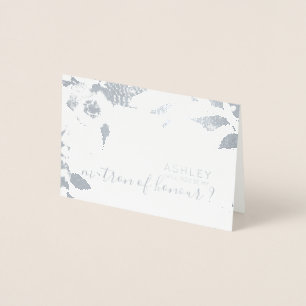 Will you be my matron of honour Personalised Foil Card