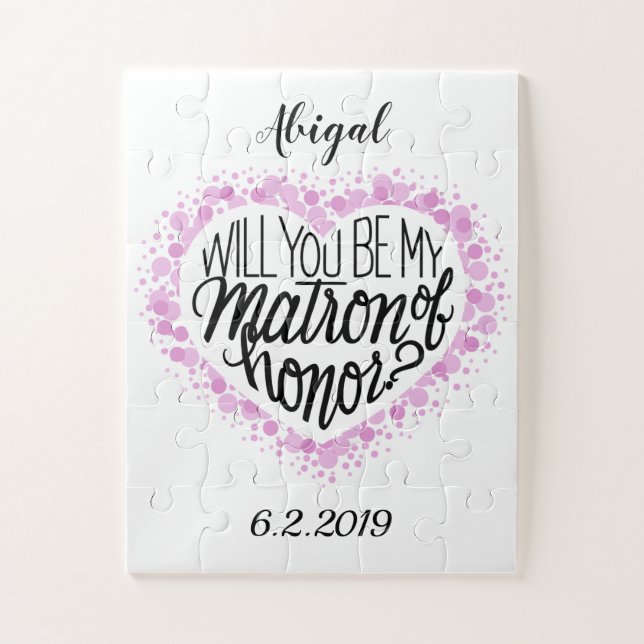 Will you be my Matron of Honour Puzzle (Vertical)