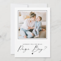 Will You Be My Page Boy Proposal Photo
