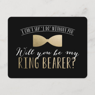 Will you be my Ring Bearer ?   Groomsmen Invitation