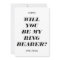 Will You Be My Ring Bearer? Modern Text Invitation