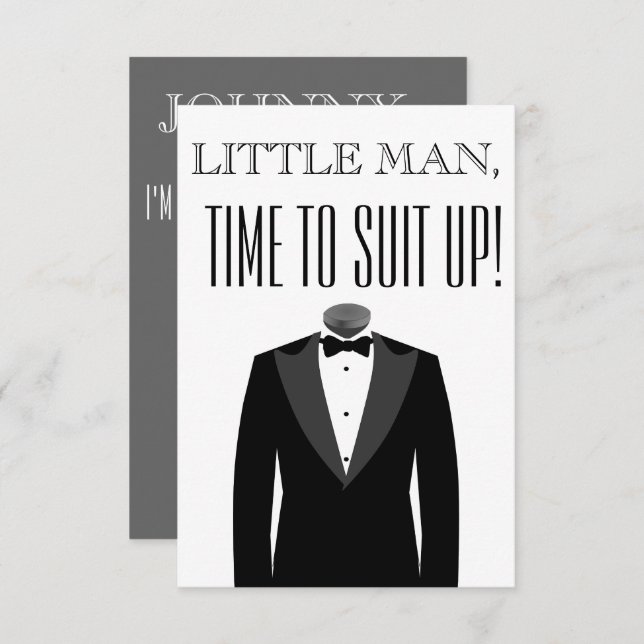 Will You Be My Ring Bearer Proposal Invitation (Front/Back)