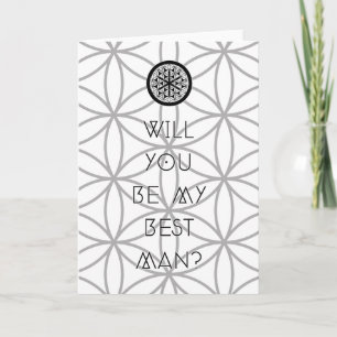 will you be my sacred best man invitation
