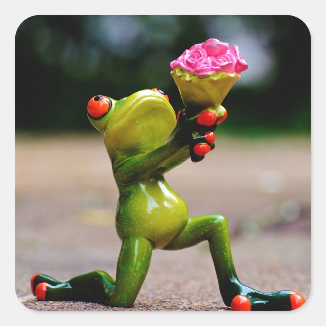 Will you be my.... square sticker (Front)