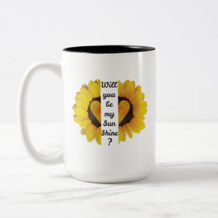 Will you be my sunshine Two-Tone coffee mug