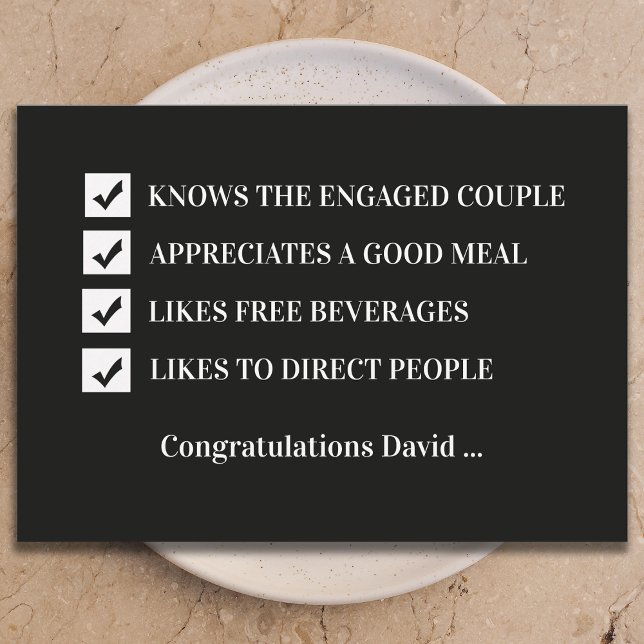 Will You Be My Usher Funny Digital Invitation Card (Creator Uploaded)