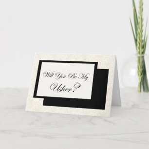 Will You Be My Usher? Invitation