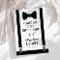 Will You Be My Usher - Tuxedo Tie Braces