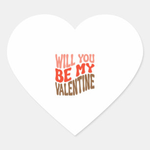 Will You Be My Valentine-01 Heart Sticker