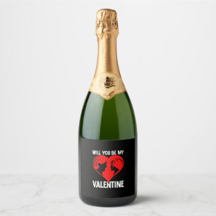 Will You Be My Valentine-02 Sparkling Wine Label