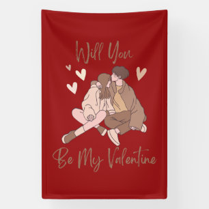 Will You Be My Valentine Banner