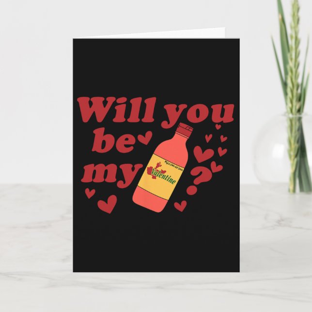Will You Be My Valentine  Card (Front)