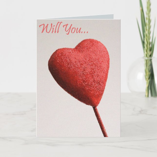 Will You Be My Valentine Card (Front)