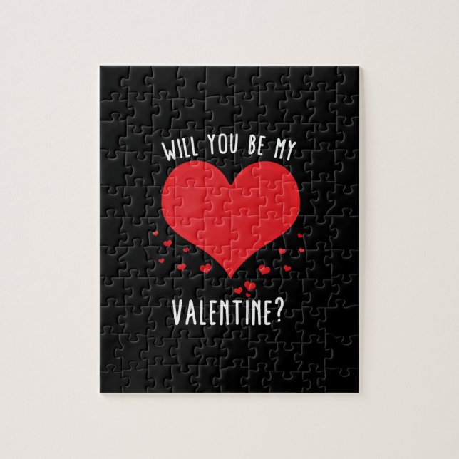 Will you be my valentine jigsaw puzzle (Vertical)