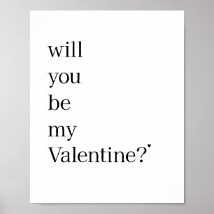 Will you be my Valentine? - poster