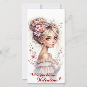 Will You Be My Valentine – Romantic Art Print