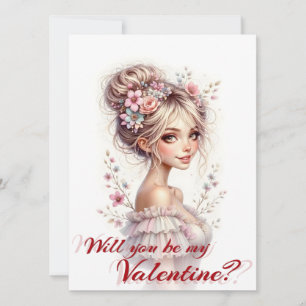 Will You Be My Valentine – Romantic Art Print