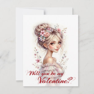 Will You Be My Valentine – Romantic Art Print