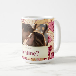Will you Be My Valentine Romantic Photo Valentine Coffee Mug