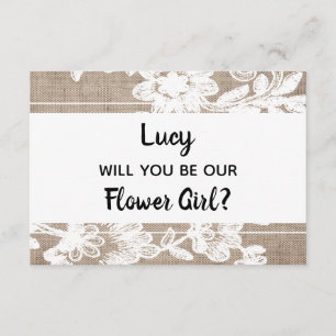 Will You Be Our Flower Girl Card
