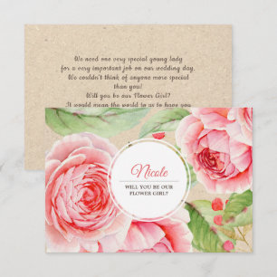 Will you be our Flower Girl? Custom Invitations