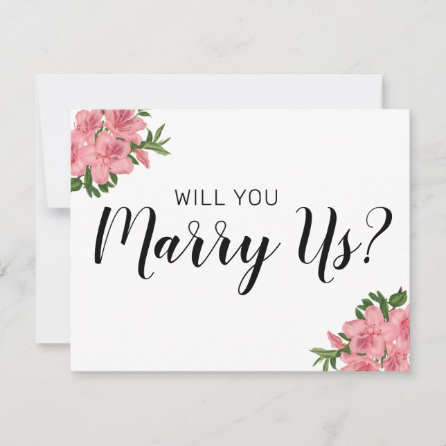 Will You Be Our Officiant | Wedding Marry Us Invitation (Front)