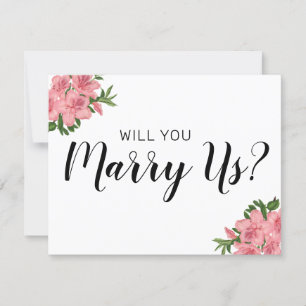Will You Be Our Officiant   Wedding Marry Us Invitation