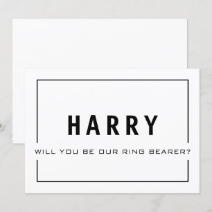 Will You Be Our Ring Bearer? Groomsman Card