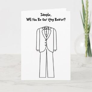 Will You Be Our Ring Bearer Invitation