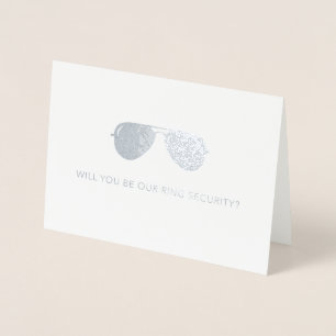 Will you be our ring security card - Wedding party