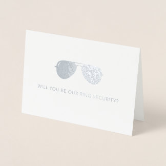 Will you be our ring security card - Wedding party