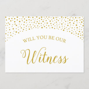 Will You Be Our Witness Proposal Card
