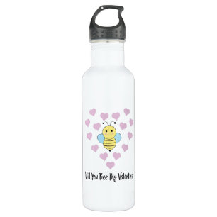 Will You Bee My Valentine 710 Ml Water Bottle