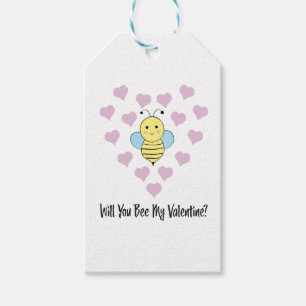 Will You Bee My Valentine Gift Tags