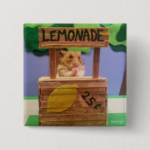 Will You Buy Some Lemonade? Pretty Please? 15 Cm Square Badge
