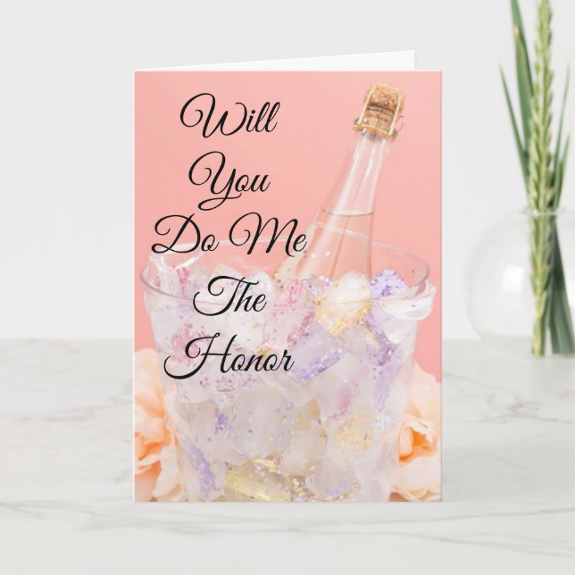 WILL YOU DO ME THE HONOR **PROPOSAL CARD** HOLIDAY CARD (Front)