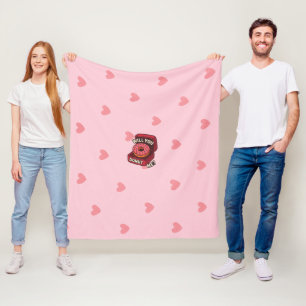 Will You Doughnut Me? Cute Doughnut Proposal Desig Fleece Blanket