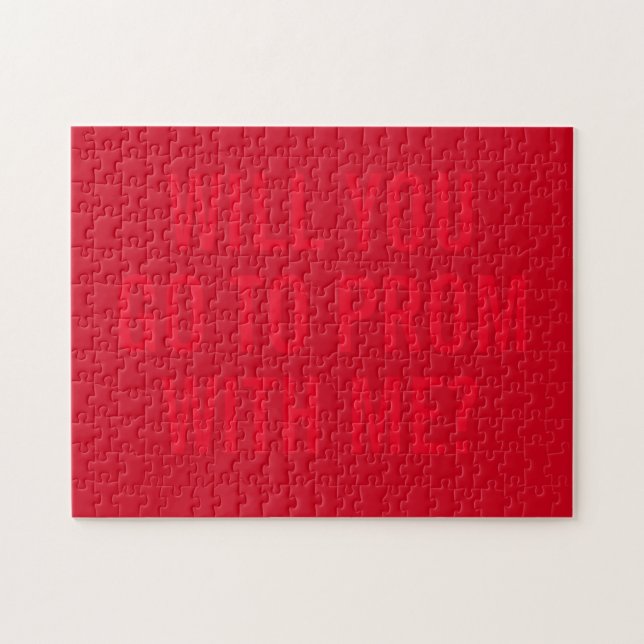 Will You Go To Prom With Me? Secret Message Jigsaw Puzzle (Horizontal)