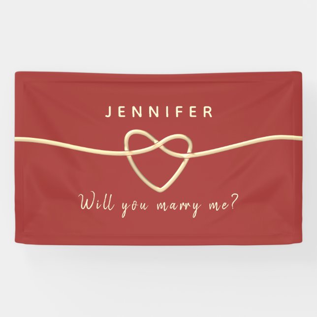 Will You Marry Me Banner (Horizontal)