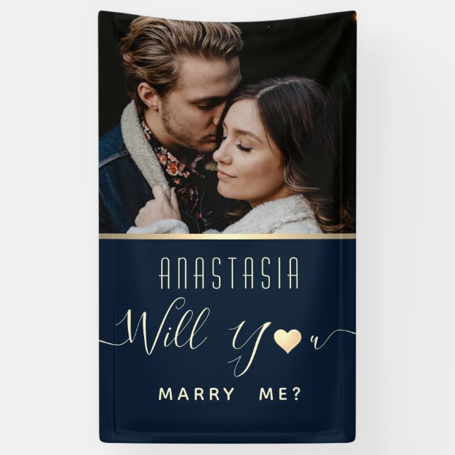 Will You Marry Me Banner (Vertical)
