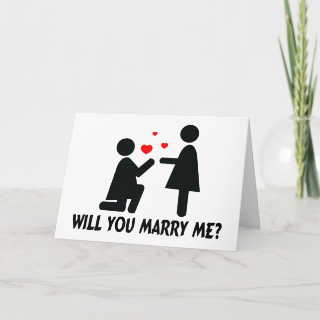 Will You Marry Me Bended Knee Woman & Woman Card (Front)