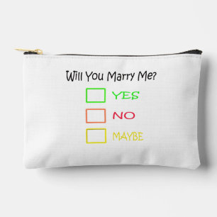 Will You Marry Me by Shirley Taylor Accessory Pouch