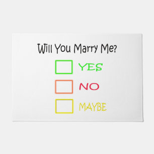 Will You Marry Me by Shirley Taylor Doormat