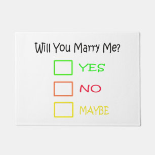 Will You Marry Me by Shirley Taylor Doormat