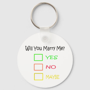 Will You Marry Me by Shirley Taylor Key Ring