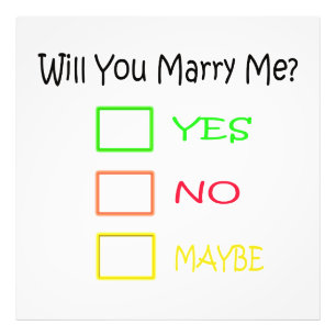 Will You Marry Me by Shirley Taylor Photo Print