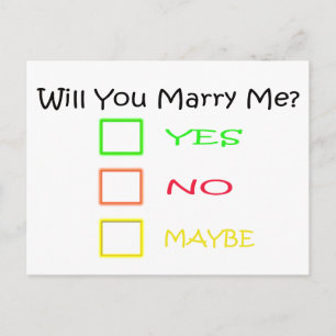Will You Marry Me by Shirley Taylor Postcard