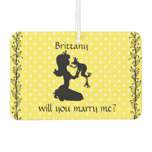 Will You Marry Me Car Air Freshener