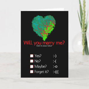 Will you marry me? card