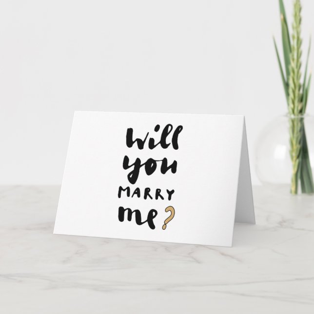 Will you marry me card (Front)
